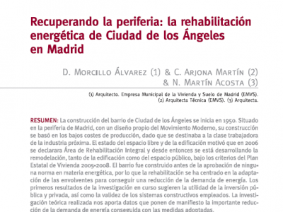 Recuperando la periferia: la rehabilitación energética de Ciudad de los Ángeles en Madrid